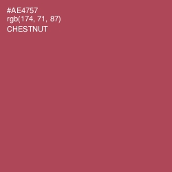 #AE4757 - Chestnut Color Image