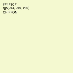 #F4F9CF - Chiffon Color Image