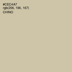 #CEC4A7 - Chino Color Image