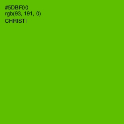 #5DBF00 - Christi Color Image