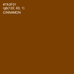 #7A3F01 - Cinnamon Color Image