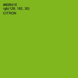 #80B61E - Citron Color Image