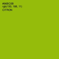 #96BC0B - Citron Color Image