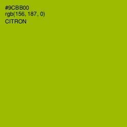 #9CBB00 - Citron Color Image