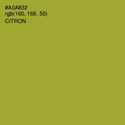 #A0A832 - Citron Color Image