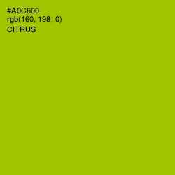 #A0C600 - Citrus Color Image