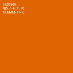 #E06300 - Clementine Color Image