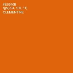 #E0640B - Clementine Color Image