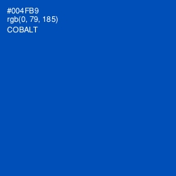 #004FB9 - Cobalt Color Image