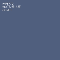 #4F5F7D - Comet Color Image