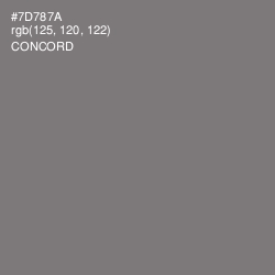 #7D787A - Concord Color Image