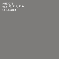 #7E7C7B - Concord Color Image
