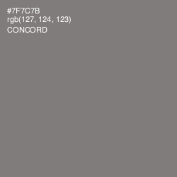 #7F7C7B - Concord Color Image