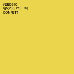 #EBD54C - Confetti Color Image