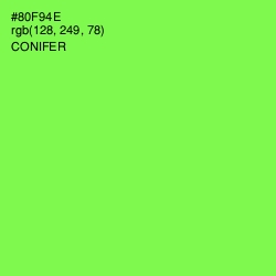#80F94E - Conifer Color Image