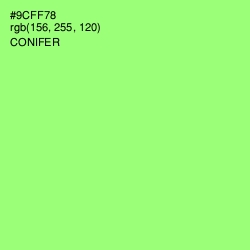 #9CFF78 - Conifer Color Image