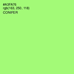 #A3FA76 - Conifer Color Image