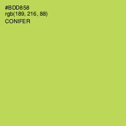 #BDD858 - Conifer Color Image