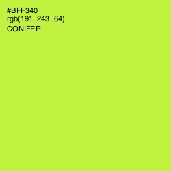 #BFF340 - Conifer Color Image