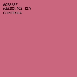 #CB667F - Contessa Color Image