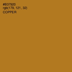 #B37920 - Copper Color Image