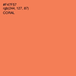 #F47F57 - Coral Color Image