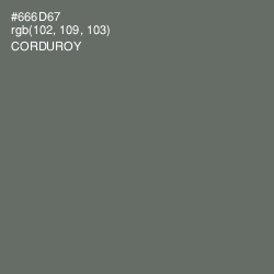#666D67 - Corduroy Color Image