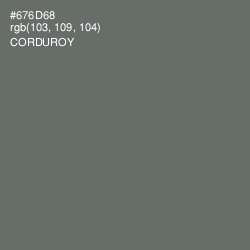 #676D68 - Corduroy Color Image