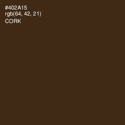 #402A15 - Cork Color Image