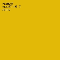 #E3B907 - Corn Color Image
