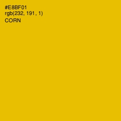 #E8BF01 - Corn Color Image