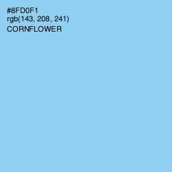 #8FD0F1 - Cornflower Color Image