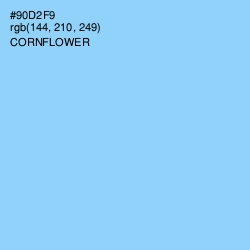 #90D2F9 - Cornflower Color Image