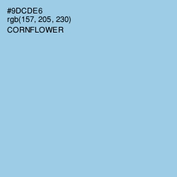 #9DCDE6 - Cornflower Color Image