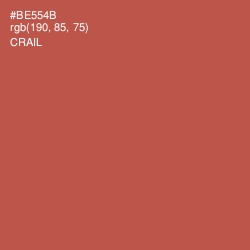 #BE554B - Crail Color Image