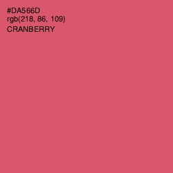 #DA566D - Cranberry Color Image