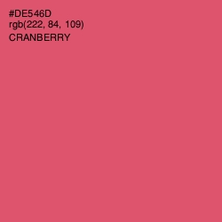 #DE546D - Cranberry Color Image