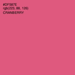 #DF587E - Cranberry Color Image