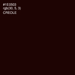 #1E0503 - Creole Color Image