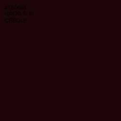 #1E0608 - Creole Color Image