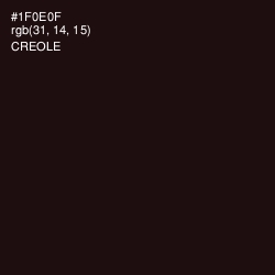 #1F0E0F - Creole Color Image