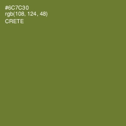 #6C7C30 - Crete Color Image