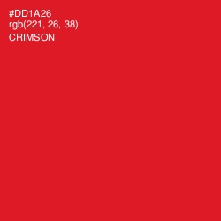 #DD1A26 - Crimson Color Image