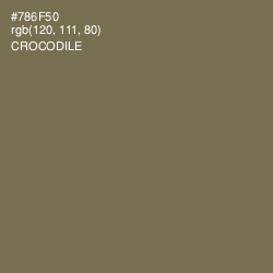 #786F50 - Crocodile Color Image
