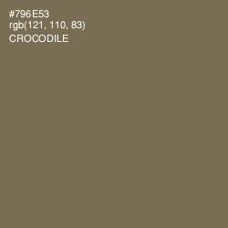 #796E53 - Crocodile Color Image