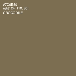 #7C6E50 - Crocodile Color Image