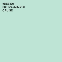 #BEE4D5 - Cruise Color Image