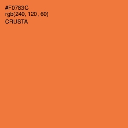 #F0783C - Crusta Color Image