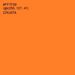 #FF7F29 - Crusta Color Image