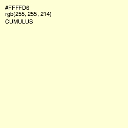 #FFFFD6 - Cumulus Color Image